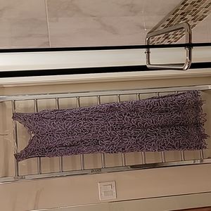 Silk lace & beaded gown and jacket